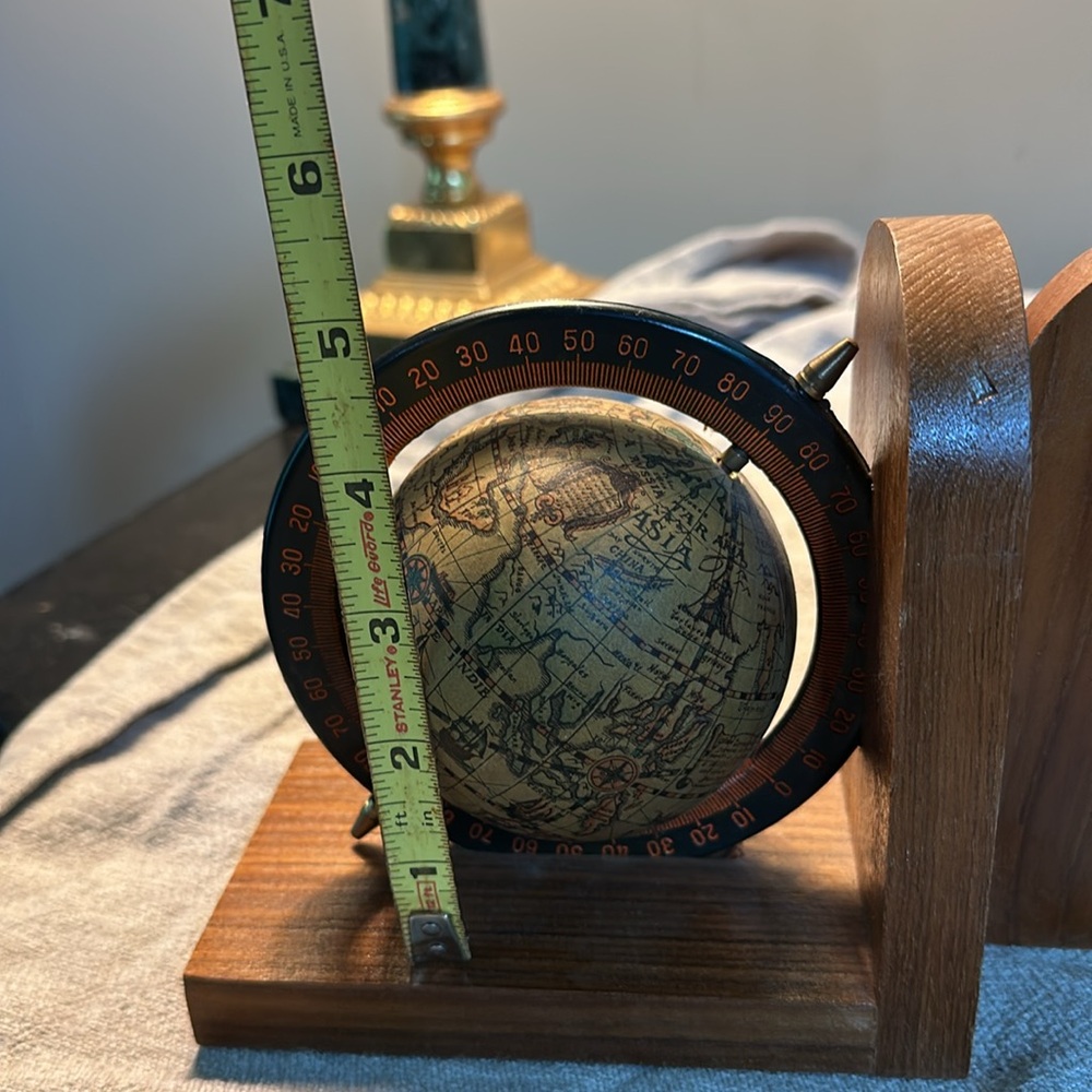 Vintage old world 🌎 Globe Bookends - Picture 12 of 16